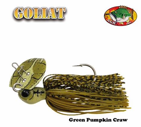 AGR Baits Chatterbait Goliat - Green Pumpkin Craw