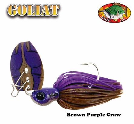 AGR Baits Chatterbait Goliat - Brown Purple Craw