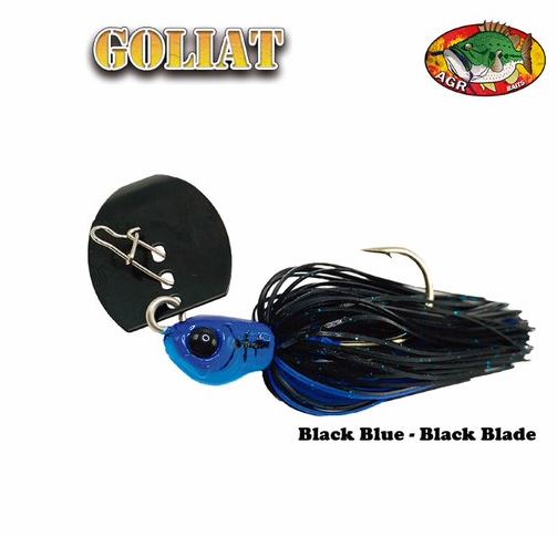 AGR Baits Chatterbait Goliat - Black Blue/Black Blade