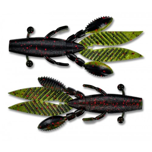 Gary Yamamoto Flappin´Hog - 955 Watermelon Black w/ Red / Light Watermelon w/ Red & Black Laminate