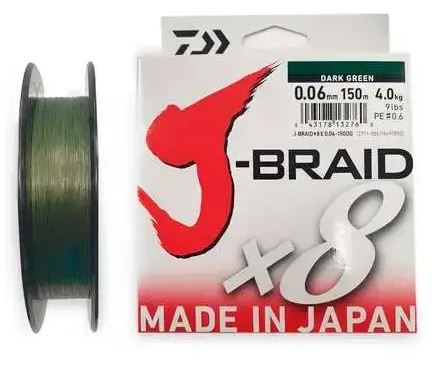 Daiwa J-Braid X8 Dark Green