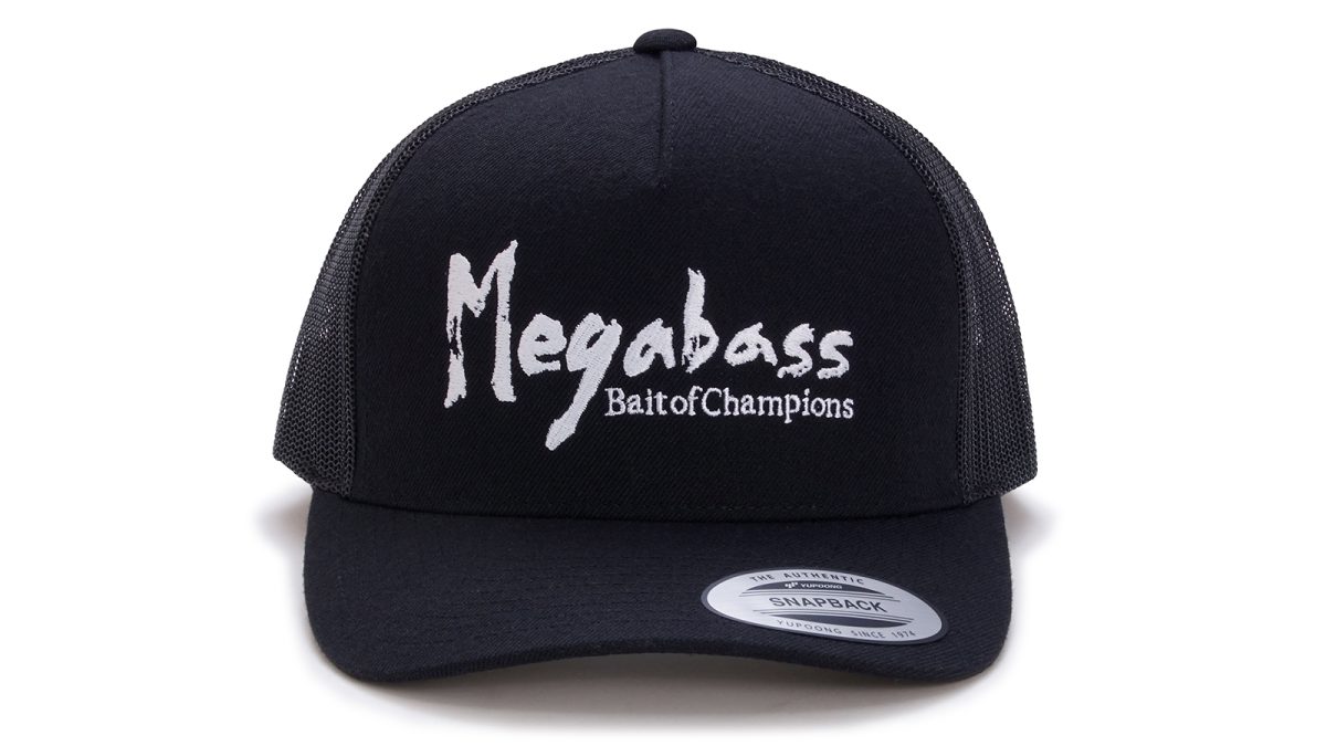 Megabass Cap Brush Trucker Black/White