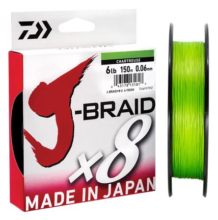 Daiwa J-Braid X8 Chartreuse