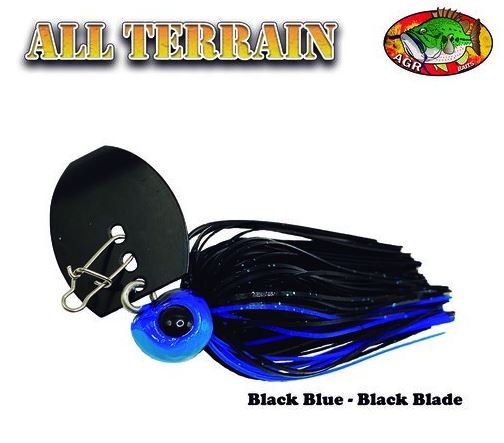 AGR Baits Chatterbait All Terrain - Black Blue/Black Blade