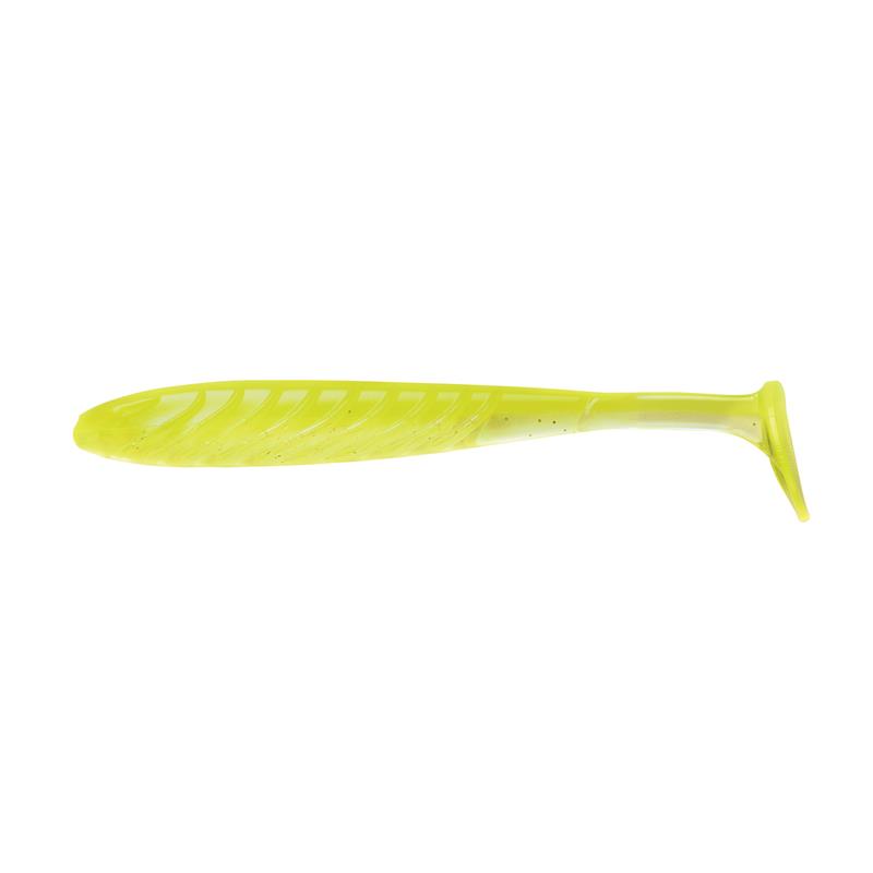 4.5" pulse ypl 4198 Chartreuse Clear Shad