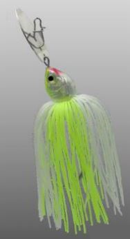 BBS chaterbaits chrome white chartreuse