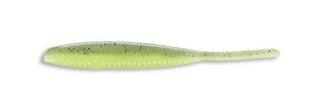 Gary Yamamoto Shad Shape Worm - 939 Baby Bass Hologram Gold Black Clear 