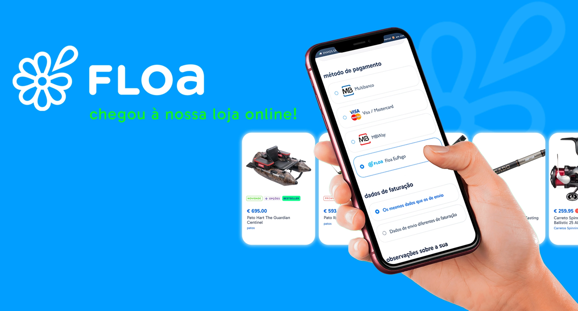 Pague a sua compra 3x SEM juros com a Floa. 100% Seguro!
