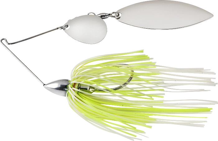 War Eagle Spinnerbait Nickel Frame TW - NT45 White Chartreuse Pearl