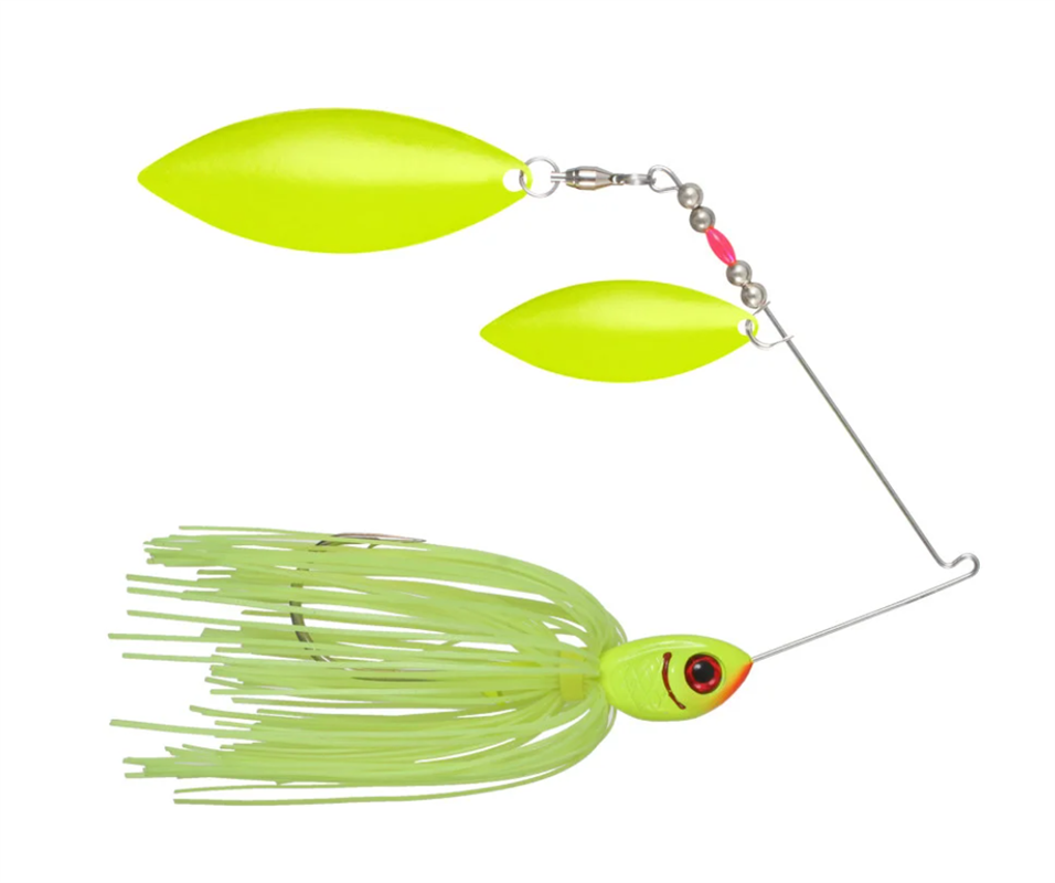 Spinnerbait Booyah Glow Blade Double Willow - 617 Chartreuse