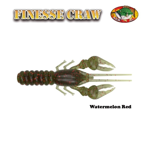 AGR Baits Finesse Craw - Watermelon Red