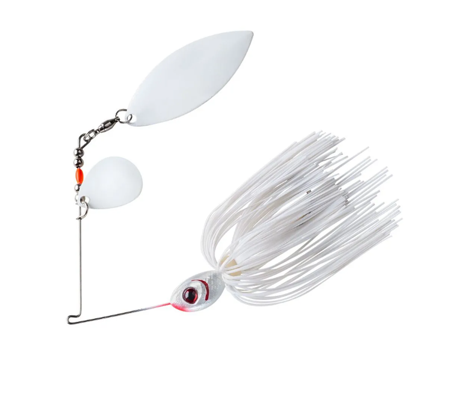 Spinnerbait Booyah Glow Blade Colorado Willow - 615 Snow White