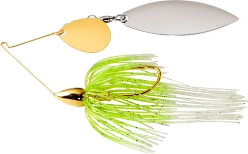 War Eagle Spinnerbait Gold Frame TW - GT02 White Chartreuse