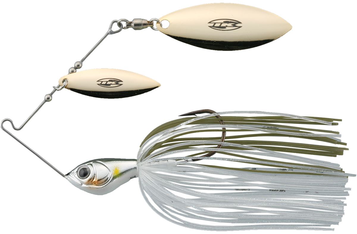 Imakatsu Spinnerbait Zink Mini Super Blade TG - 025 Plated Green Back Sweetfish