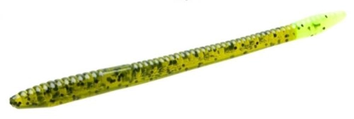 Zoom Finesse Worm 004-051 Watermelon Chartreuse