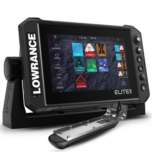 Sonda Lowrance Elite FS 9 com transdutor de imaging active 3 in 1