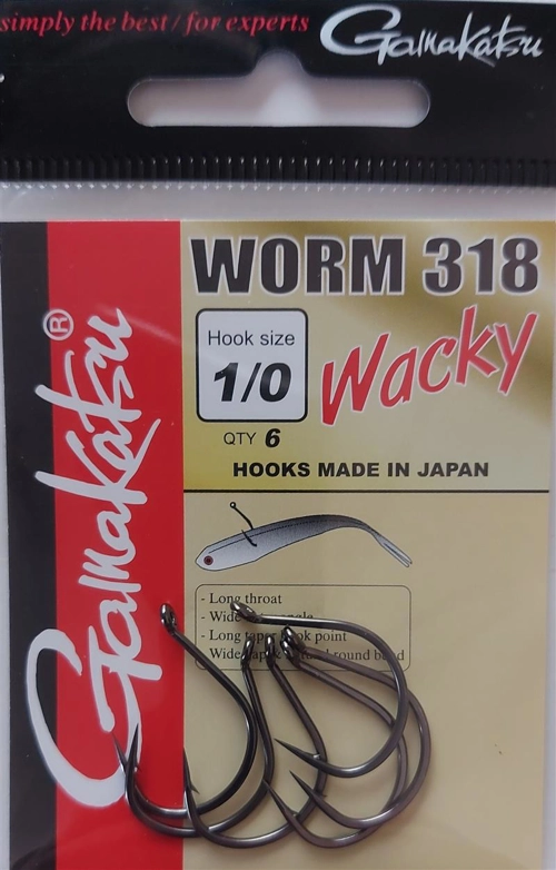 Anzol Gamakatsu Worm 318 Wacky