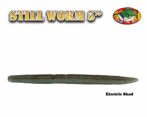 AGR Baits Still Worm - Electric Shad