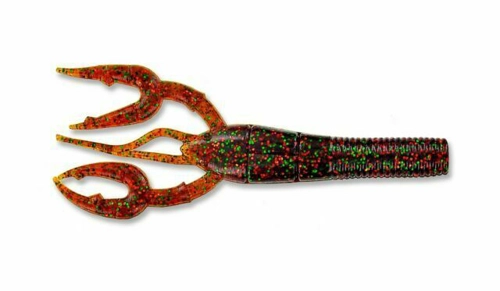 Gary Yamamoto Fat Baby Craw 3.75" 3FS-07-236 Smoke Rootbeer/Green Cop