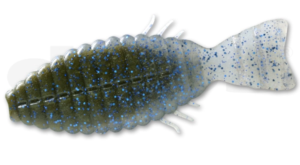 Bull Flat - 123 Green Pumpkin/Blue Flake smoke/Blue Flake