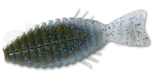 Bull Flat - 123 Green Pumpkin/Blue Flake smoke/Blue Flake