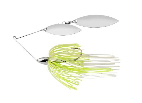 War Eagle Spinnerbait Nickel Frame DW - NW45 White Chartreuse Pearl
