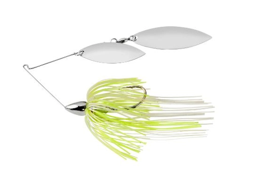 War Eagle Spinnerbait Nickel Frame DW - NW45 White Chartreuse Pearl