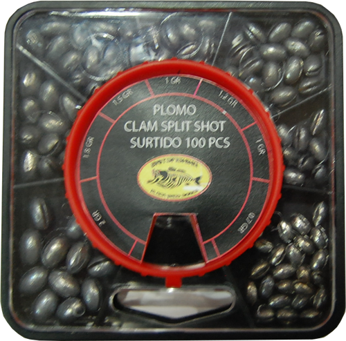 BBS caixa clam slip shot 100pcs