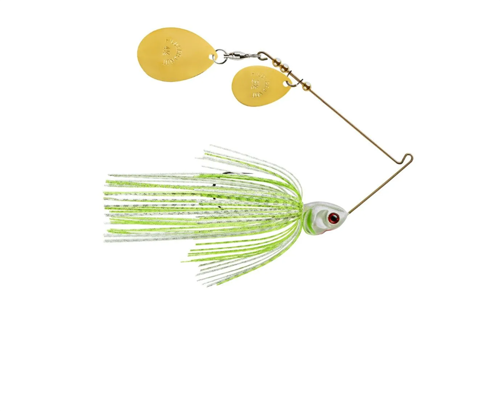 Spinnerbait Booyah Covert Double Colorado - GGC729 Wht Chart Slvsc/Prl Cht - DBL Colorado Gld/Gld