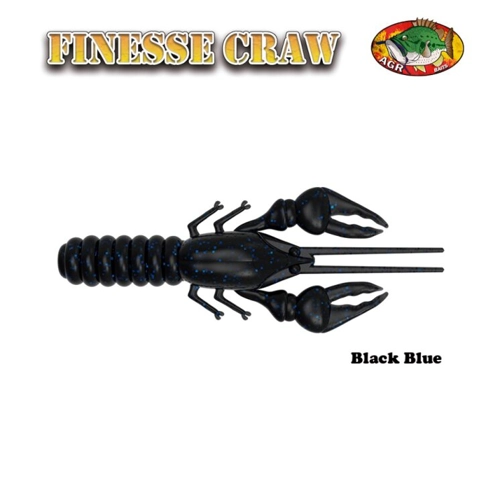 AGR Baits Finesse Craw - Black Blue