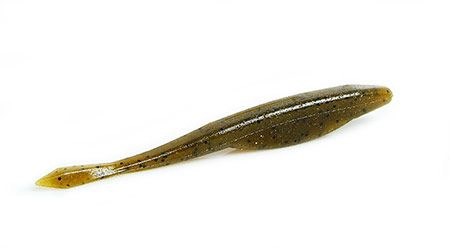 Gary Yamamoto D-Shad - 297 Green Pumpkin/ BLK FLK