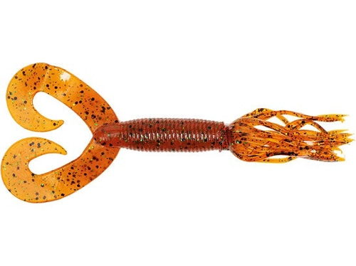 Gary Yamamoto D/T H Grub - 196 Pumpkin w/ Black & Green