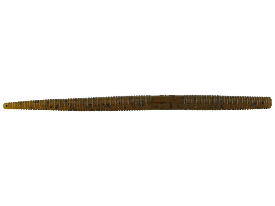 Gary Yamamoto Thin Senko 297 Green Pumpkin Black Flake