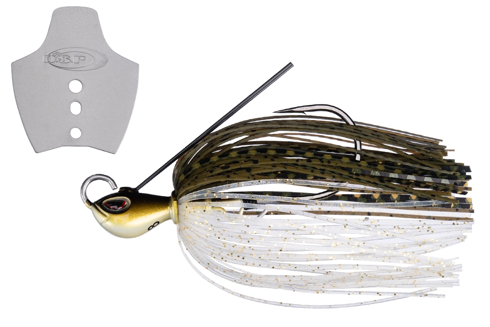 OSP Chatterbait Metal Blade Jig - BJ55 Green Pumpkin Shad