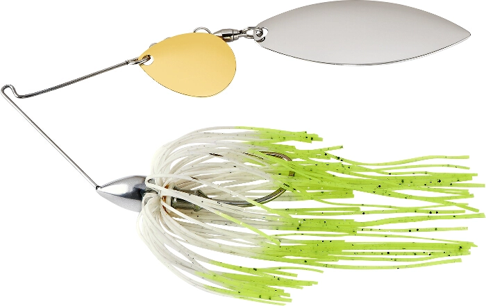 War Eagle Spinnerbait Nickel Frame TW - NT25 Hot White Shad