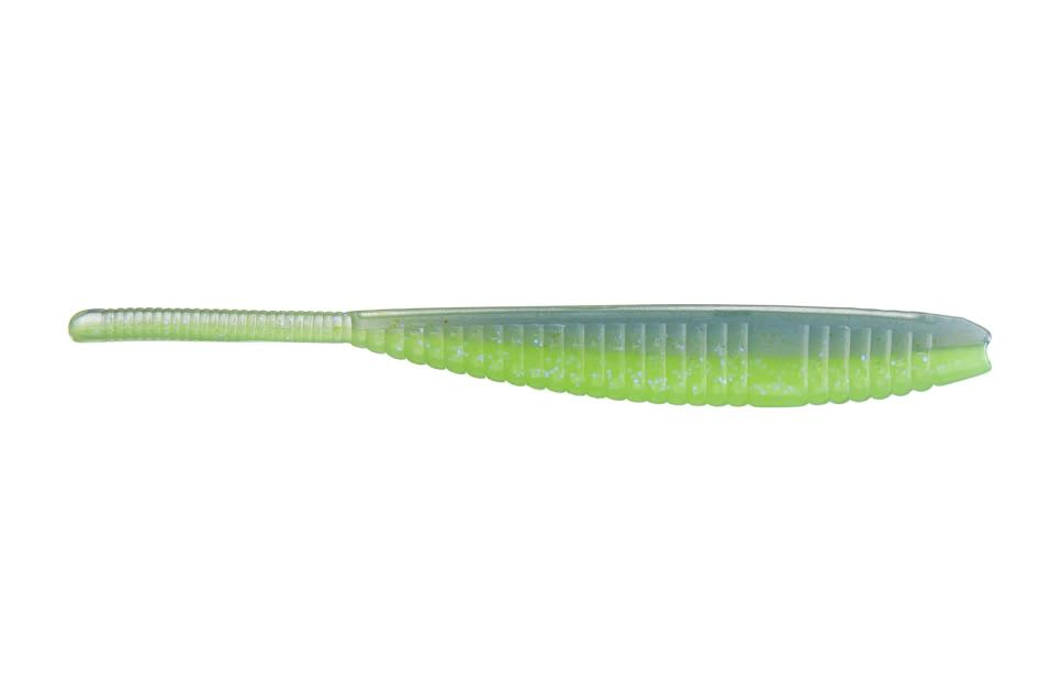 Gary Yamamoto Shad Shape Floater - 9007 Chartreuse/Electric Blue