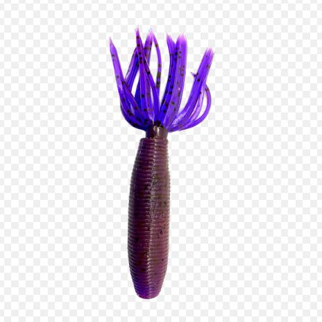 Gary Yamamoto Fat Ika - 198 Brown Grape W/ BLK FLK