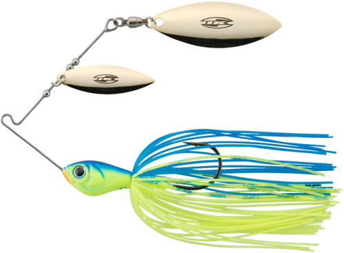 Imakatsu Spinnerbait Zink Mini Super Blade TG - 020 Blue Back Chart G/G