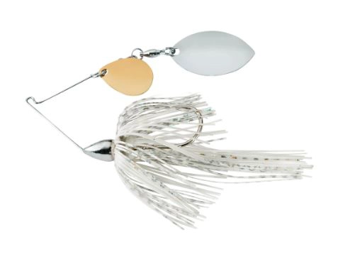 War Eagle Spinnerbait Nickel Frame Finesse Colorado/Turtleback - White Silver