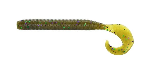 Gary Yamamoto Stretch 40 - 301 Green Pumpkin w/ Green & Purple Flake