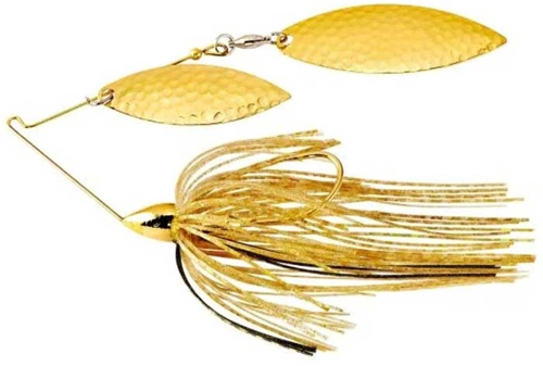 War Eagle Spinnerbait Gold Frame Hammered DW - GWH05 Gold Shiner