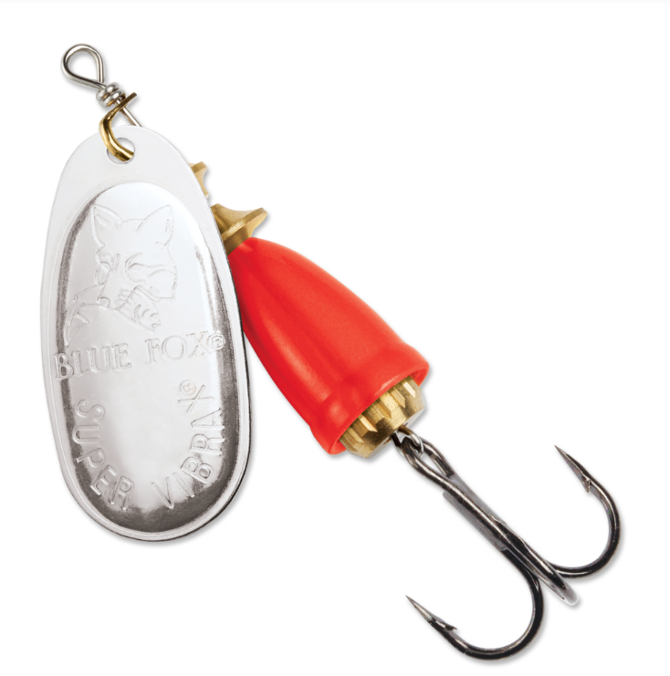 Blue Fox Vibrax Classic - RS  Silver/Flo. Red
