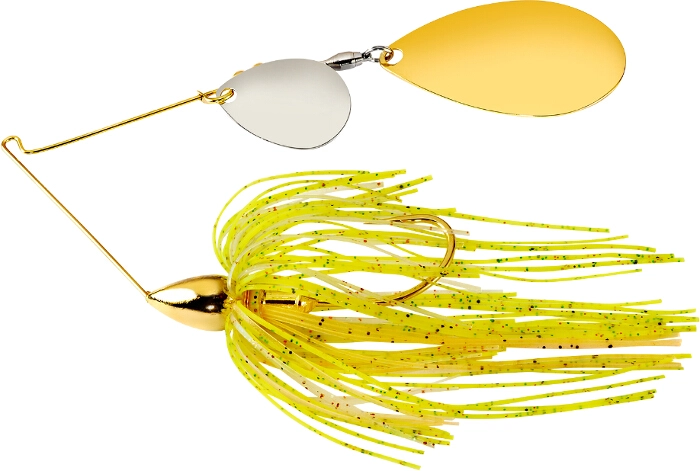 War Eagle Spinnerbait Gold Frame Tandem Indiana - GIN34 Sun Perch