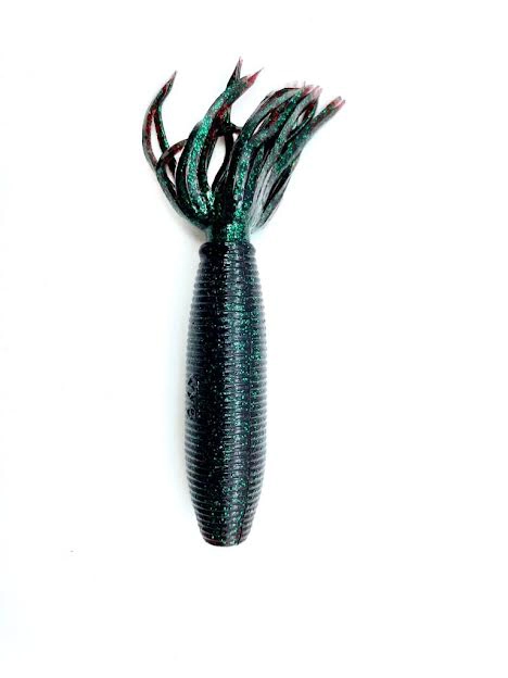 Gary Yamamoto Fat Ika - 231 Plum W/SM Emerald FLK