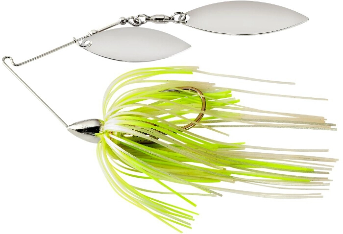 War Eagle Spinnerbait Screamin Eagle Nickel Frame DW - SENW45 White Chartreuse Pearl