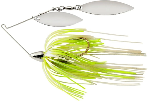 War Eagle Spinnerbait Screamin Eagle Nickel Frame DW - SENW45 White Chartreuse Pearl