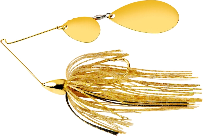 War Eagle Spinnerbait Gold Frame Tandem Indiana - GIN05 Gold Shiner