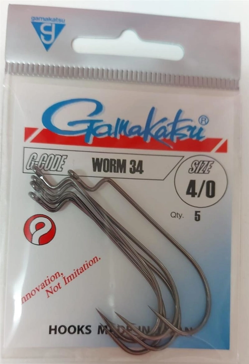 Anzol Gamakatsu Worm 34