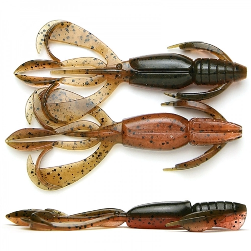 Keitech Crazy Flapper - 438 Green Pumpkin Fire