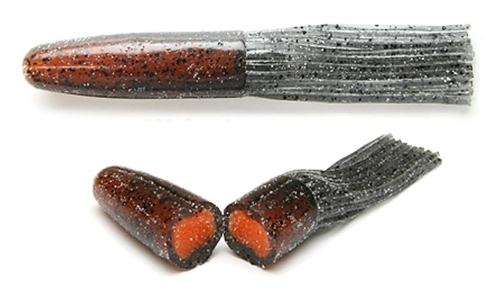 Keitech Salty Core Tube - 500 Smokey Crawdad